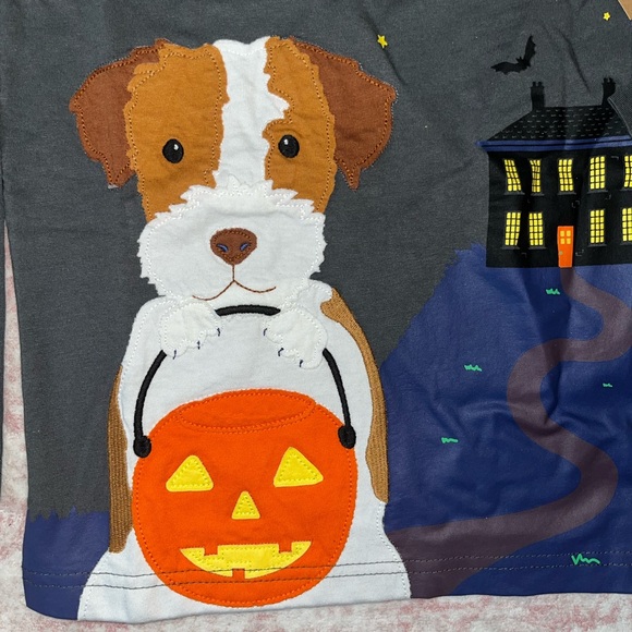 🛑SOLD Mini Boden NWT sz 6/7 Glow in dark Halloween shirt - Picture 3 of 4